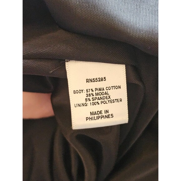 ALK Women's M Express Ruched Side Strapless Tube Top Blouse Shirt Black Tank EUC - Picture 5 of 6